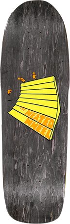 THE HEATED WHEEL SLAM TIME SKATEBOARD DECK-9.6x31.5 YELLOW