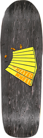 THE HEATED WHEEL SLAM TIME SKATEBOARD DECK-9.6x31.5 YELLOW