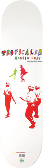 THE KILLING FLOOR GRAY TROPICALIA SKATEBOARD DECK-8.25