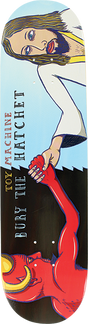 TOY MACHINE BURY THE HATCHET SKATEBOARD DECK-8.0 w/ grip