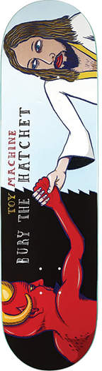 TOY MACHINE BURY THE HATCHET SYM SKATEBOARD DECK-9.0