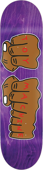 TOY MACHINE FISTS ASSORTED SKATEBOARD DECK 7.75 ASST.STAINS/GRAPHIC w/ grip