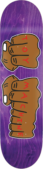 TOY MACHINE FISTS ASSORTED SKATEBOARD DECK 9.0 ASST.STAINS/GRAPHIC
