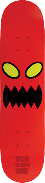 TOY MACHINE MONSTER FACE MINI SKATEBOARD DECK-7.38 RED