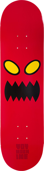 TOY MACHINE MONSTER FACE SKATEBOARD DECK-8.0 RED blem sale