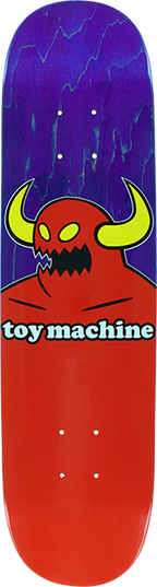 TOY MACHINE MONSTER MINI SKATEBOARD DECK-7.38 Assorted STAINS