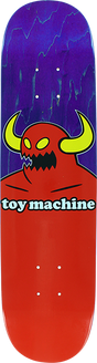 TOY MACHINE MONSTER MINI SKATEBOARD DECK-7.38 Assorted STAINS