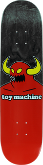 TOY MACHINE MONSTER SKATEBOARD DECK-7.75 BLACK STAIN w/MOB Grip