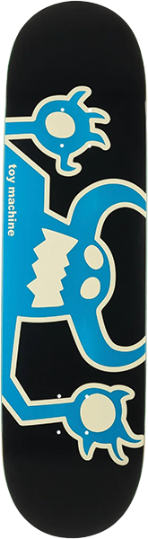 TOY MACHINE ORIGINAL MONSTER SKATEBOARD DECK-8.5 BLK/BLUE