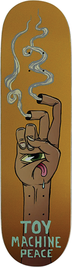 TOY MACHINE PEACE SKATEBOARD DECK-8.25