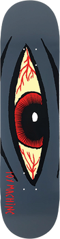 TOY MACHINE SECT EYE BLOODSHOT MINI SKATEBOARD DECK-7.38 CHARCOAL