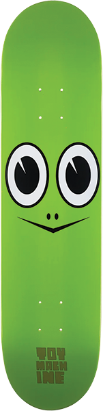 TOY MACHINE TURTLE FACE MINI SKATEBOARD DECK-7.38 GREEN