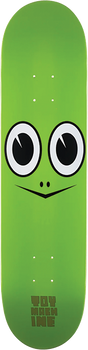 TOY MACHINE TURTLE FACE MINI SKATEBOARD DECK-7.38 GREEN
