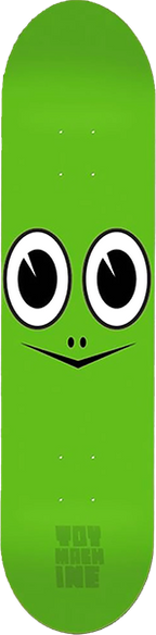 TOY MACHINE TURTLE FACE SKATEBOARD DECK-7.75 GREEN