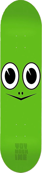 TOY MACHINE TURTLE FACE SKATEBOARD DECK-7.75 GREEN