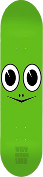 TOY MACHINE TURTLE FACE SKATEBOARD DECK-7.75 GREEN