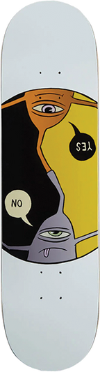 TOY MACHINE YES NO SKATEBOARD DECK 8.25