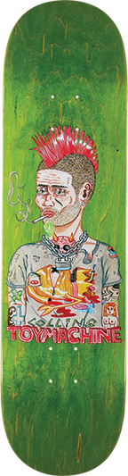 TOY MACHINE COLLINS MOHAWK SKATEBOARD DECK-8.25