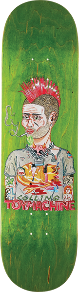 TOY MACHINE COLLINS MOHAWK SKATEBOARD DECK-8.25