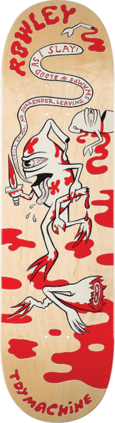 TOY MACHINE ROWLEY SLAYER SKATEBOARD DECK-8.5