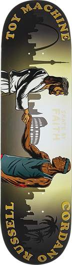 TOY MACHINE RUSSELL SKATE BY FAITH SKATEBOARD DECK-8.5