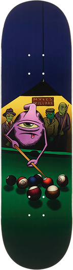 TOY MACHINE WILLARD HUSTLER SKATEBOARD DECK-8.25