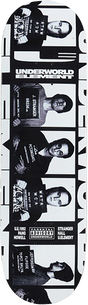 UNDERWORLD ELEMENT MUGSHOTS SKATEBOARD DECK-8.25 BLK/WHT EX7