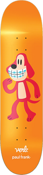 VERB PAUL FRANK BOB THE BRACES DOG SKATEBOARD DECK 8.0