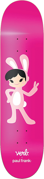 VERB PAUL FRANK BUNNY GIRL SKATEBOARD DECK 7.75