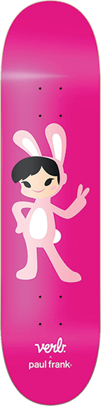 VERB PAUL FRANK BUNNY GIRL SKATEBOARD DECK 7.75