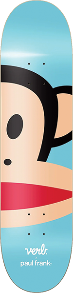 VERB PAUL FRANK JULIUS HEAD(RIGHT) SKATEBOARD DECK 8.25