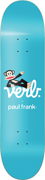 VERB PAUL FRANK JULIUS  LOUNGE SKATEBOARD DECK 8.25