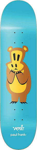 VERB PAUL FRANK WORRY BEAR SKATEBOARD DECK 8.25