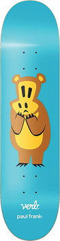 VERB PAUL FRANK WORRY BEAR SKATEBOARD DECK 8.25