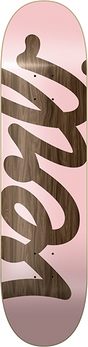 VERB XL SCRIPT SKATEBOARD DECK-7.75 PINK
