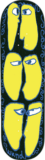 WKND ENZYME BEEF SKATEBOARD DECK-8.25 MC BLACK BASALT