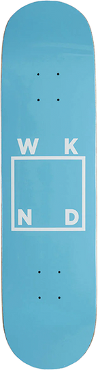 WKND LOGO SKATEBOARD DECK-8.0 BLUE