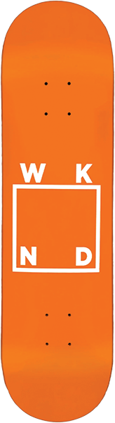 WKND LOGO SKATEBOARD DECK-8.12 ORANGE