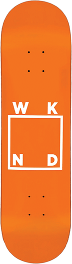 WKND LOGO SKATEBOARD DECK-8.12 ORANGE