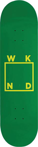 WKND LOGO SKATEBOARD DECK-8.25 GREEN