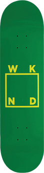 WKND LOGO SKATEBOARD DECK-8.25 GREEN