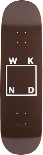 WKND LOGO SKATEBOARD DECK-8.5 BROWN