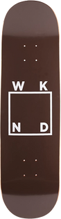 WKND LOGO SKATEBOARD DECK-8.5 BROWN