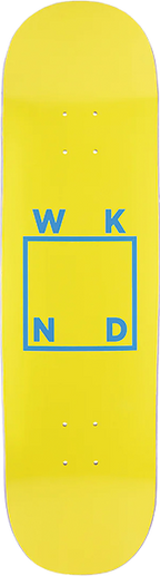 WKND LOGO SKATEBOARD DECK-8.6 YELLOW