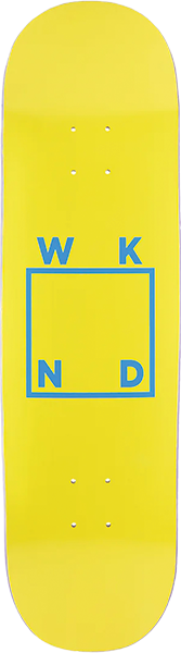 WKND LOGO SKATEBOARD DECK-8.6 YELLOW