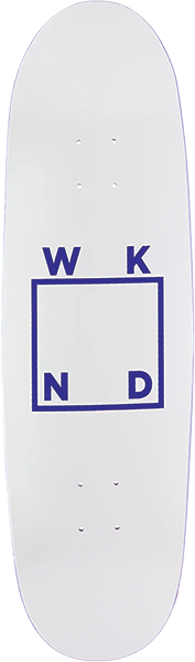 WKND LOGO SKATEBOARD DECK-9.0 WHITE