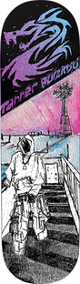 WKND BURZINSKI ALIVE+WELL SKATEBOARD DECK-8.58 GLIT FLECK