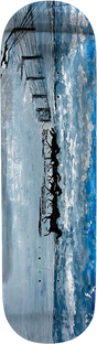 WKND CONSIDINE SILVER STALLION SKATEBOARD DECK-8.5 BLUE