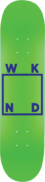 WKND LOGO LOGO MINI SKATEBOARD DECK-7.25 NEON GREEN