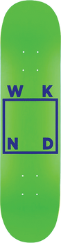 WKND LOGO LOGO MINI SKATEBOARD DECK-7.25 NEON GREEN